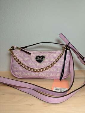 Juicy Couture Love Your Couture Quilted Monogram Crossbody Bag in Lilac Mist Ton